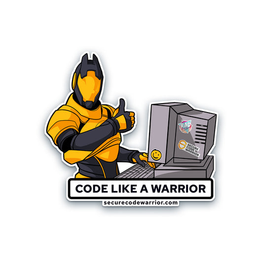 Laptop Decal - Code Like a Warrior